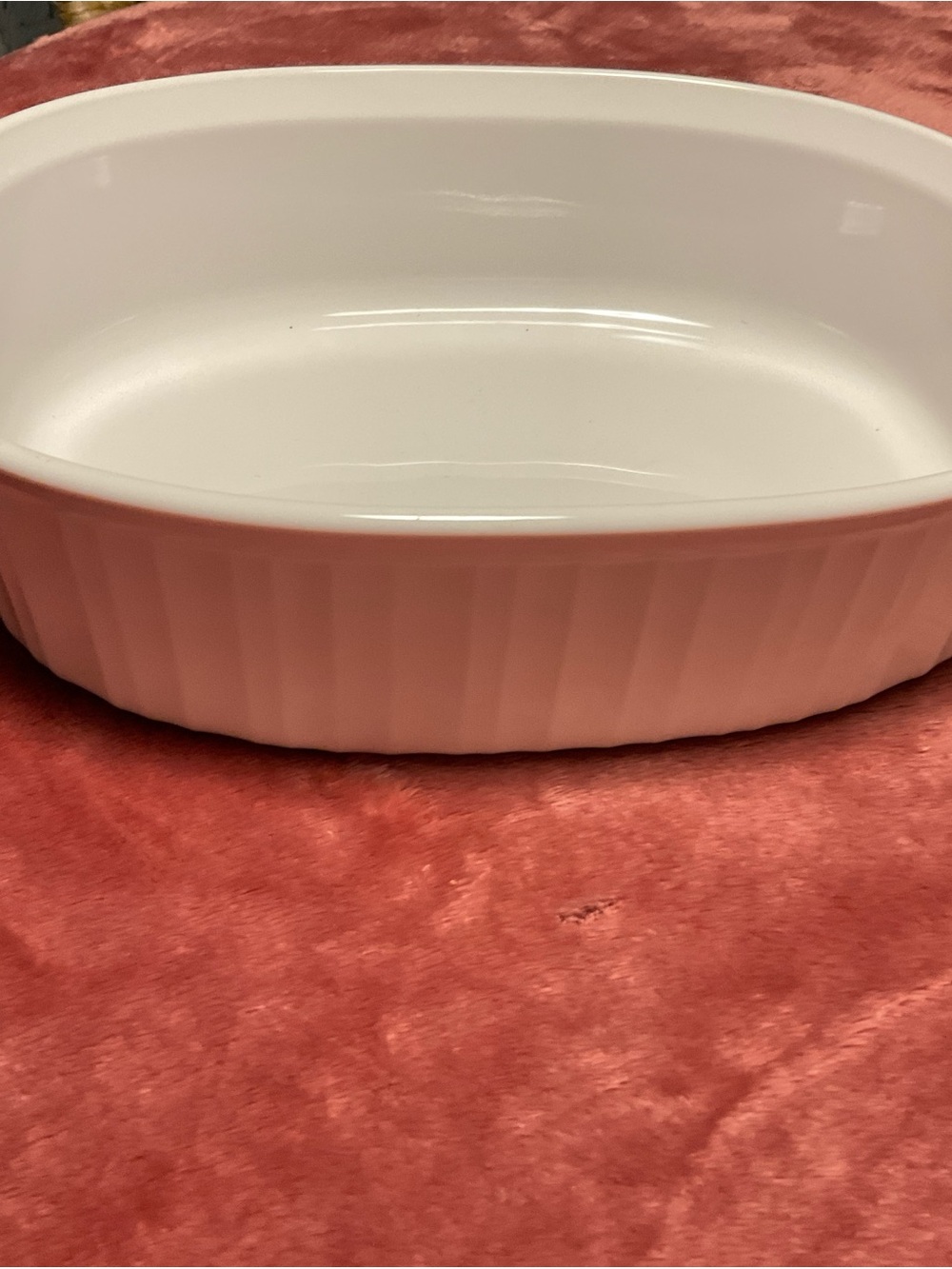 Corningware White Oval Ceramic Casserole Dish